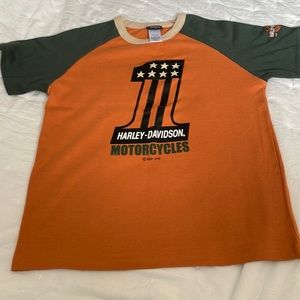 Boys like new size 12/14 Harley Davidson short sleeve shirt.